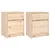 Produktbild 2 för Sängbord 2 st 40x31x50 cm massiv furu