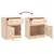 Produktbild 10 för Sängbord 2 st 40x31x50 cm massiv furu