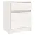 Produktbild 2 för Sängbord vit 40x31x50 cm massiv furu 