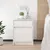 Produktbild 3 för Sängbord vit 40x31x50 cm massiv furu 