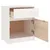 Produktbild 6 för Sängbord vit 40x31x50 cm massiv furu 