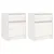 Produktbild 2 för Sängbord 2 st vit 40x31x50 cm massivt furu