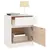Produktbild 5 för Sängbord 2 st vit 40x31x50 cm massivt furu