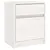 Produktbild 6 för Sängbord 2 st vit 40x31x50 cm massivt furu