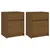 Produktbild 2 för Sängbord 2 st honungsbrun 40x31x50 cm massivt furu 