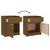 Produktbild 10 för Sängbord 2 st honungsbrun 40x31x50 cm massivt furu 