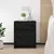 Produktbild 3 för Sängbord 2 st svart 40x31x50 cm massivt furu