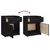 Produktbild 10 för Sängbord 2 st svart 40x31x50 cm massivt furu