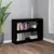 Produktbild 3 för Bokhylla/Rumsavdelare svart 100x30x71,5 cm furu