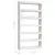 Produktbild 8 för Bokhylla/rumsavdelare vit 100x30x200 cm massiv furu