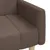 Produktbild 9 för Bäddsoffa 2-sits taupe tyg