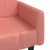 Produktbild 9 för Bäddsoffa 2-sits rosa sammet
