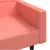 Produktbild 9 för Bäddsoffa 2-sits med två kuddar rosa sammet