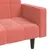 Produktbild 10 för Bäddsoffa 2-sits med två kuddar rosa sammet