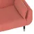 Produktbild 10 för Bäddsoffa 2-sits med två kuddar rosa sammet