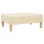 Produktbild 2 för Fotpall gräddvit 78x56x32 cm tyg