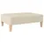 Produktbild 2 för Fotpall gräddvit 78x56x32 cm tyg