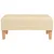 Produktbild 3 för Fotpall gräddvit 78x56x32 cm tyg