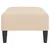 Produktbild 4 för Fotpall gräddvit 78x56x32 cm tyg