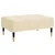 Produktbild 2 för Fotpall gräddvit 78x56x32 cm sammet