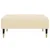 Produktbild 3 för Fotpall gräddvit 78x56x32 cm sammet