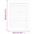 Produktbild 6 för Skåpluckor lamelldesign 2 st 69x49,4 cm massiv furu