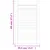 Produktbild 6 för Skåplucka lamelldesign vit 69x39,4 cm massiv furu
