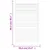Produktbild 6 för Skåpluckor lamelldesign 2 st vit 99,3x59,4 cm massiv furu