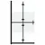 Produktbild 2 för Vikbar duschvägg med halvfrostat ESG-glas 80x190 cm