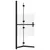 Produktbild 5 för Vikbar duschvägg med halvfrostat ESG-glas 80x190 cm