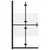 Produktbild 2 för Vikbar duschvägg med halvfrostat ESG-glas 100x190 cm