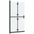 Produktbild 4 för Vikbar duschvägg med frostat ESG-glas 70x190 cm