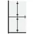 Produktbild 2 för Vikbar duschvägg med frostat ESG-glas 100x190 cm