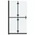 Produktbild 2 för Vikbar duschvägg med frostat ESG-glas 120x190 cm