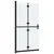 Produktbild 4 för Vikbar duschvägg med frostat ESG-glas 120x190 cm