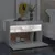 Produktbild 4 för Sängbord med LED-belysning 2 st vit högglans 60x35x40 cm