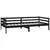 Produktbild 5 för Dagbädd svart massiv furu 90x200 cm 