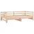 Produktbild 3 för Dagbädd utdragbar massiv furu 2x(90x200) cm 