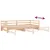 Produktbild 9 för Dagbädd utdragbar massiv furu 2x(90x200) cm 