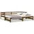Produktbild 2 för Dagbädd honungsbrun massiv furu 2x(90x200) cm 