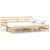 Produktbild 2 för Dagbädd utdragbar massiv furu 2x(90x200) cm 