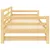 Produktbild 8 för Dagbädd utdragbar massiv furu 2x(90x200) cm 