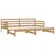 Produktbild 5 för Dagbädd honungsbrun massiv furu 2x(90x200) cm 