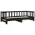Produktbild 3 för Dagbädd svart massiv furu 2x(90x200) cm 
