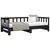 Produktbild 5 för Dagbädd svart massiv furu 2x(90x200) cm 