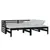 Produktbild 2 för Dagbädd svart massiv furu 2x(90x200) cm 