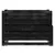 Produktbild 8 för Dagbädd svart massiv furu 2x(90x200) cm 