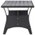 Produktbild 3 för Trädgårdsbord svart 120x70x66 cm konstrotting