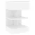 Produktbild 2 för Sängbord vit 40x35x65 cm spånskiva