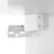 Produktbild 10 för Spegelskåp med LED vit högglans 91x15x76,5 cm